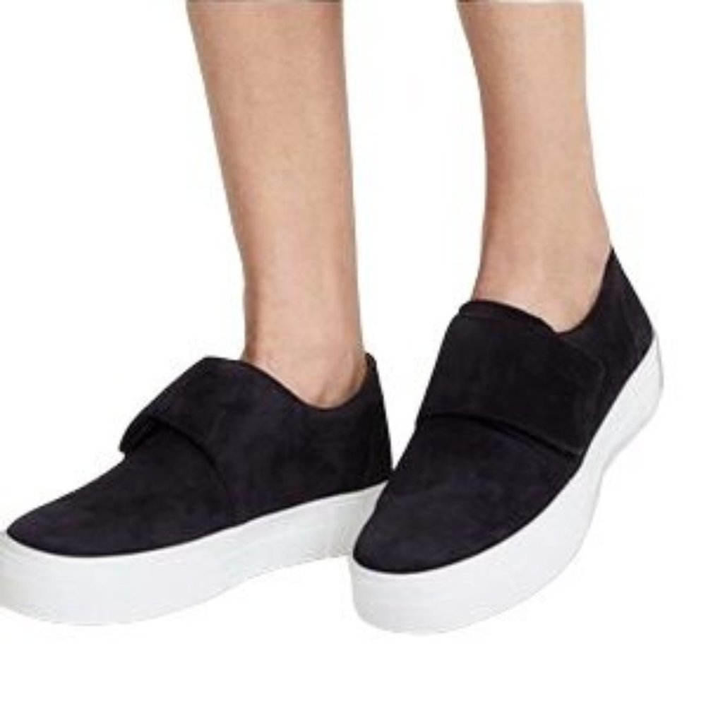 Vince Women's Rexx Platform Sandal - Leather Slingback With Plexi Buckle